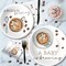 Coffee Baby Shower Decorations Tableware, Coffee Bean Theme A Baby Is Brewing Party Supplies for Birthday, Paper Plates, Cups, Napkins, Disposable Cutlery